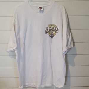 HARLEY DAVIDSON SHORT SLEEVE TEE  2XL  WHITE